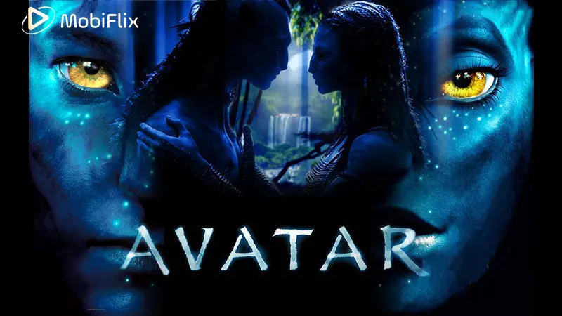 Official avatar the way of water poster featuring Jake and Neytiri.