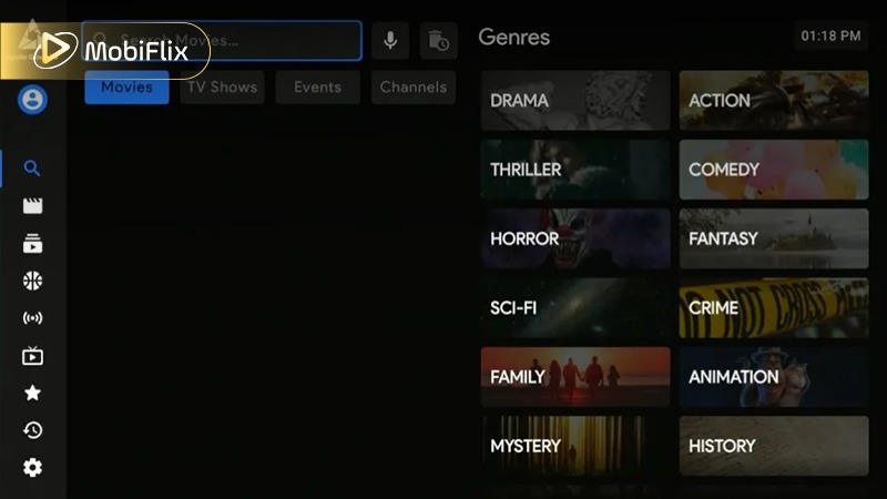 Apollo TV Search and Navigation on TV Devices