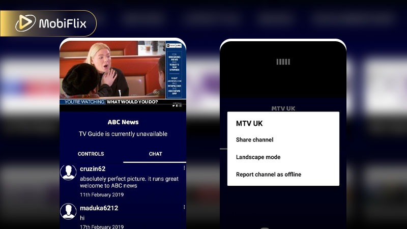 CKayTV Android interface