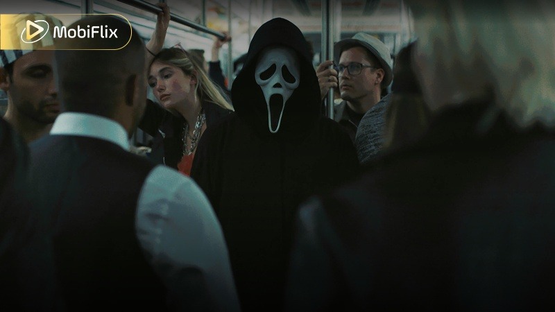 Scream VI 2023 New York subway Ghostface urban horror scene