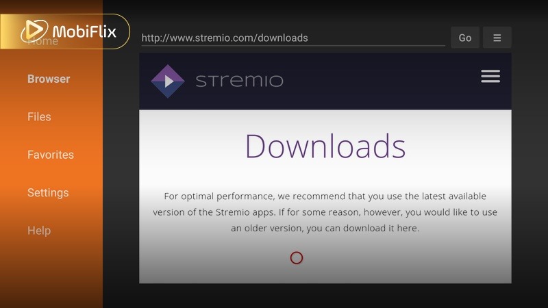 Installing Stremio APK on Android TV and Firestick using Downloader app
