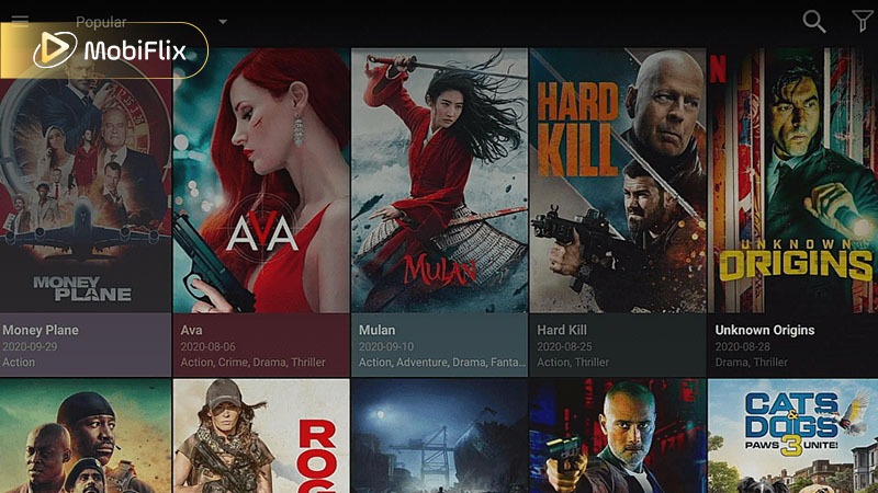 UnlockMyTV app navigation
